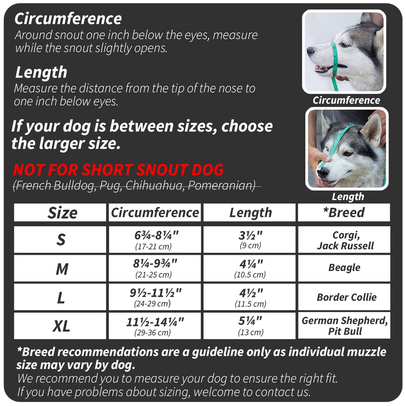 Dog Muzzle, Soft Basket Muzzle for Medium Large Sized Dog Labrador Golden German Shepherd Australian Shepherds, Dog Mouth Guard for Biting Chewing Scavenging, Allow Drinking and Eating XL(Snout 11.5-14.25") Black - BeesActive Australia