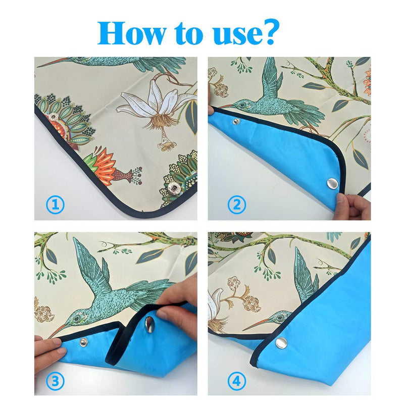 Adult Bib, Waterproof Washable Mealtime Clothes Protector Elegent Aid Apron with Crumb Catcher Women - BeesActive Australia