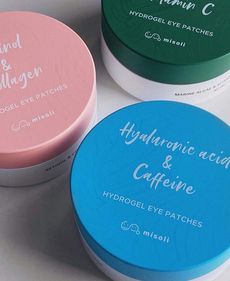 misoli Hyaluronic acid & Caffeine Hydrogel Eye Patches - BeesActive Australia
