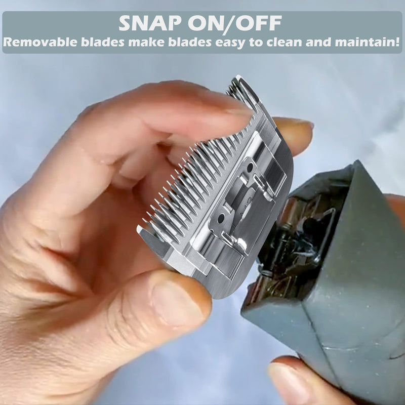 Detachable Pet Clipper Blades Compatible with Most Oster A5&Wahl KM Series Clippers, Dog Clippers for Grooming, Andis Clippers #10:1/16"(1.5mm) - BeesActive Australia