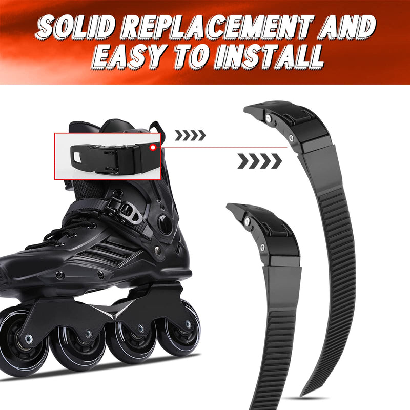 2 Set Durable Inline Roller Skate Shoes Energy Strap with Screws Nuts Skates Buckles Accessory Replacement Inline Skate Strap Skating Shoes Energy Strap for Men Women Kids - BeesActive Australia