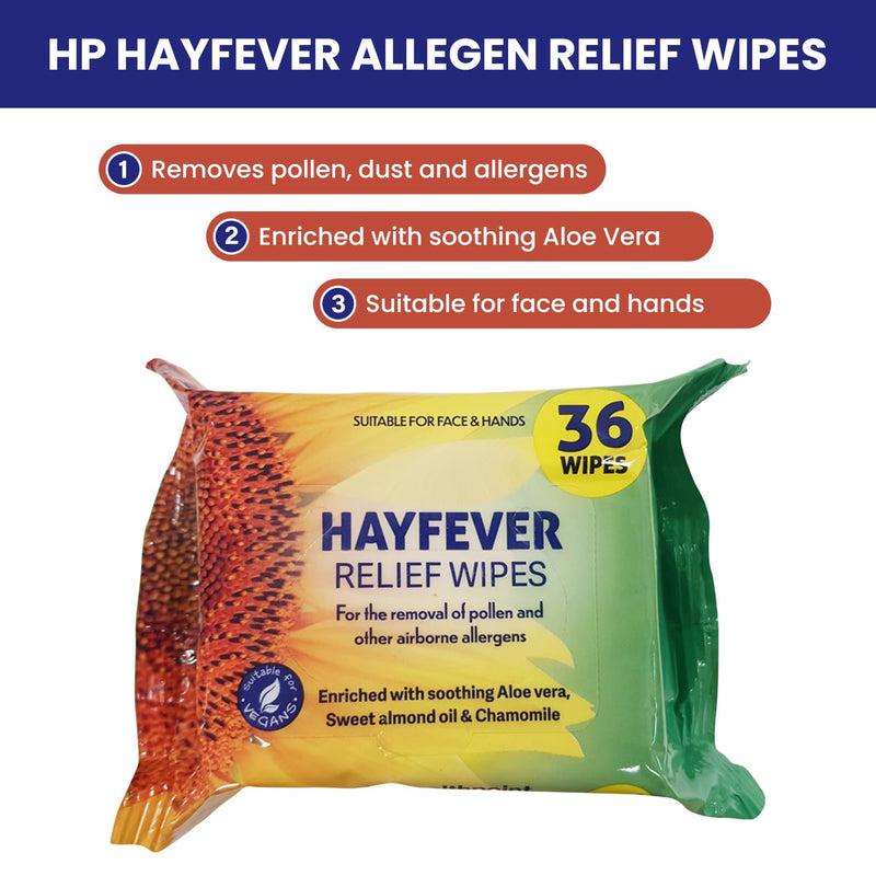 Hayfever Wipes Healthpoint Hay Fever Relief Wipes for Adults & Children 36 Wipes Per Pack (3) 3 - BeesActive Australia