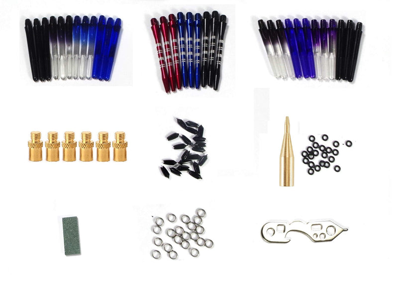 [AUSTRALIA] - SHOT TAKER CO. EST. 2017 Deluxe Darts Tune up Kit Box | Flights, Stems, Toolkits, Sharpener, Box, Shafts, O-Rings, Tridents, Springs, Flight Savers, Accessories. 