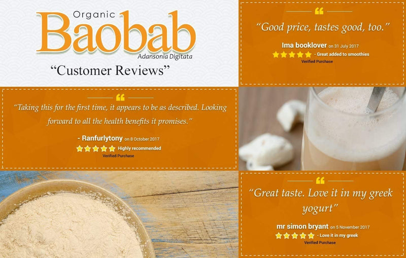 MySuperfoods Organic Baobab Powder 200g, Natural Source of Potassium 200 g (Pack of 1) - BeesActive Australia