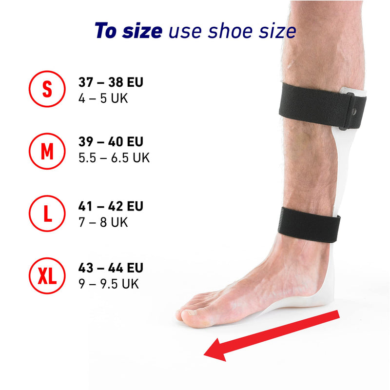 Neo-G Foot Drop Brace – AFO Drop Foot Splint Reflex - Support for Drop Foot, Nerve Injury, Foot Position, Relieve Pressure, Ankle & Foot Orthosis - Class 1 Medical Device - M - Left MEDIUM/LEFT: 39 - 40 EUR - BeesActive Australia