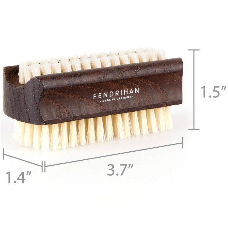 Fendrihan Genuine Boar Bristle Nail Brush with Ash Wood Handle, Made in Germany (Light Bristles) - BeesActive Australia