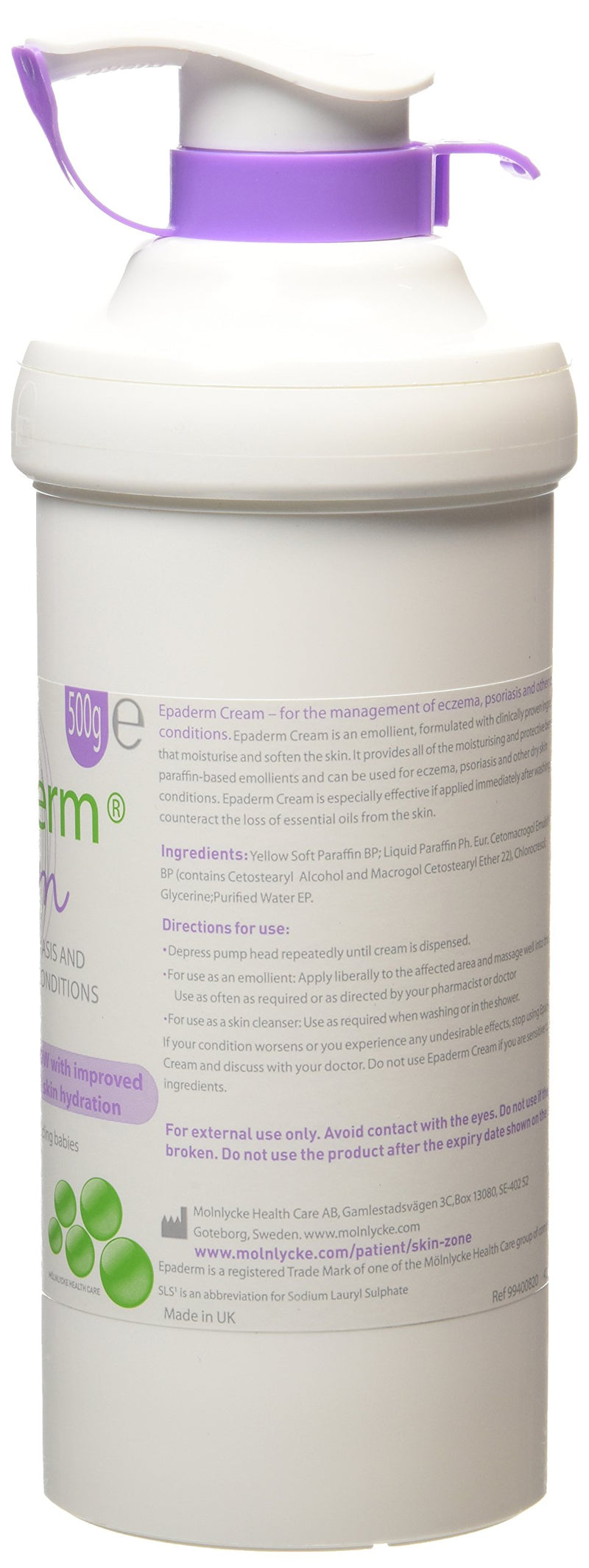 Eparderm 2in1 Cream 500g (Emollient & Skin Cleaanser) - BeesActive Australia