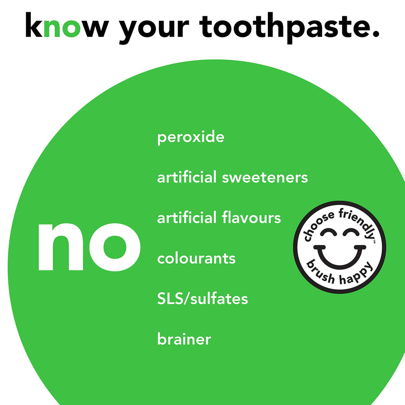 Hello Naturally Whitening Fluoride Toothpaste - Vegan, SLS  Free, Peroxide Free, Natural Farm Grown Mint Flavour 82 ml - BeesActive Australia