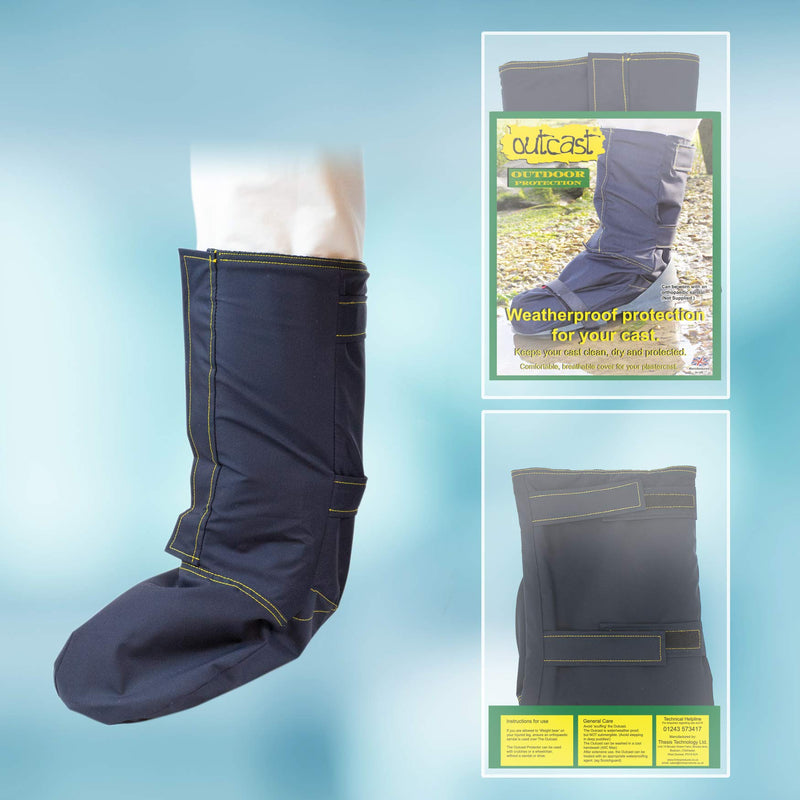 LimbO Outcast Weatherproof Outdoor Cast and Dressing Protector For Foot (F510 - UK Shoe Size 6 - 10) F510 - UK Shoe Size 6 - 10 - BeesActive Australia