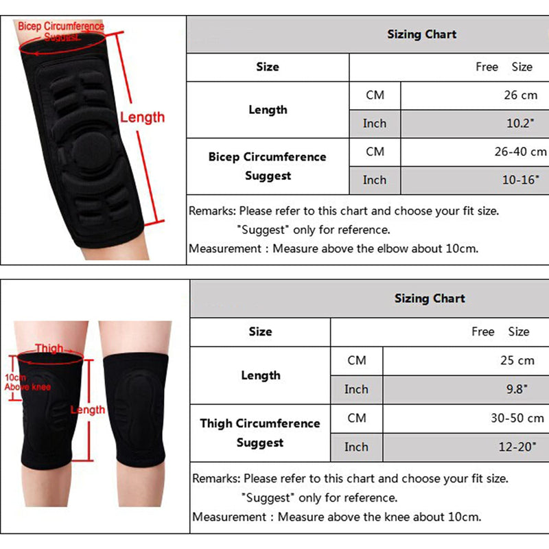 Unisex Protective Basketball Volleyball Knee and Elbow Pads Light Weight Unfettered for Dancing Cycling Skiing Skating Golf Fitness - BeesActive Australia