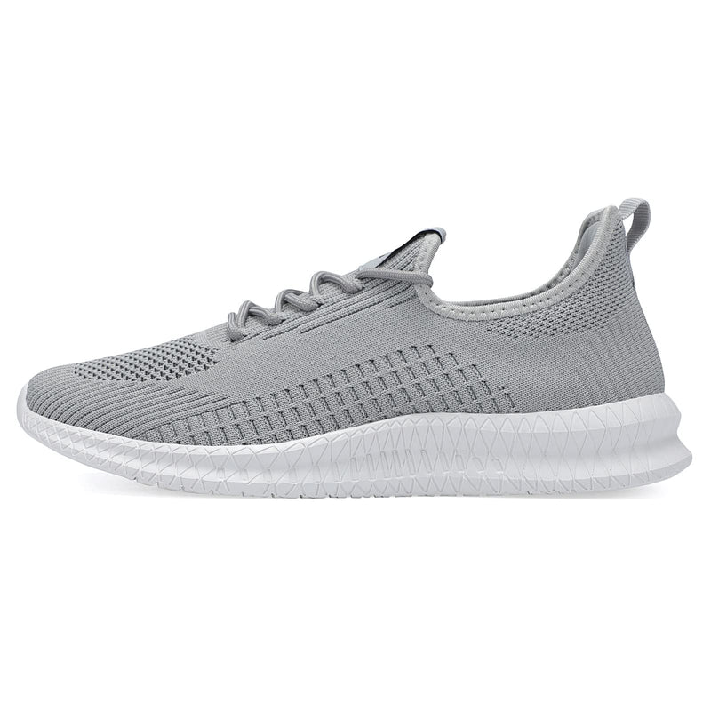 LCGJR Men's Running Shoes Ultra Lightweight Breathable Comfortable Walking Shoes Casual Fashion Sneakers Mesh Workout Shoes 11 Lightgrey - BeesActive Australia
