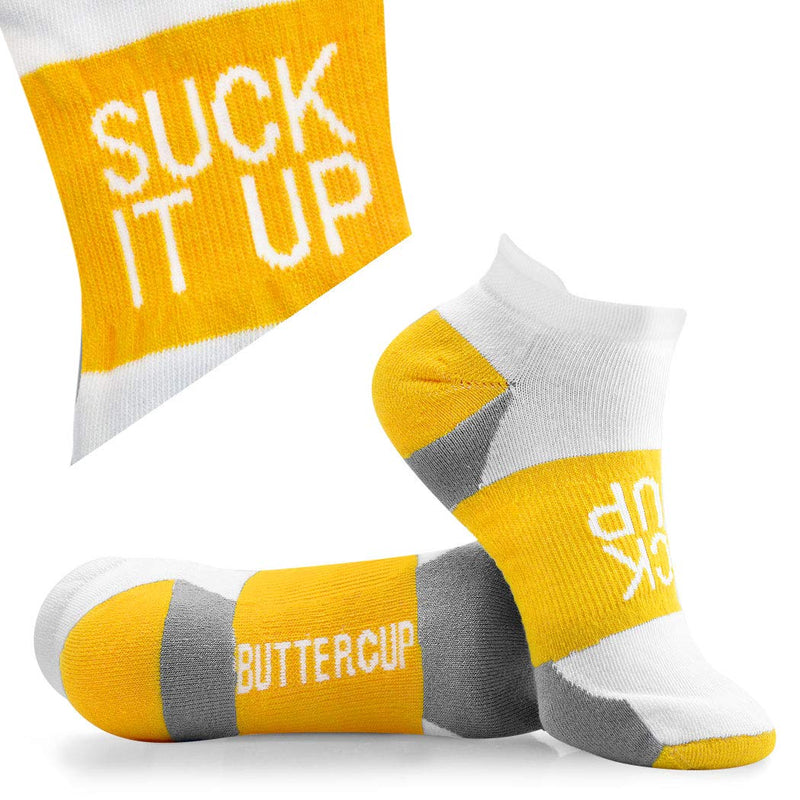 [AUSTRALIA] - Inspirational Athletic Running Socks by Gone For a Run | Women's Woven Low Cut | Inspirational Slogans | Set of 3 pairs Adrenaline Runner 