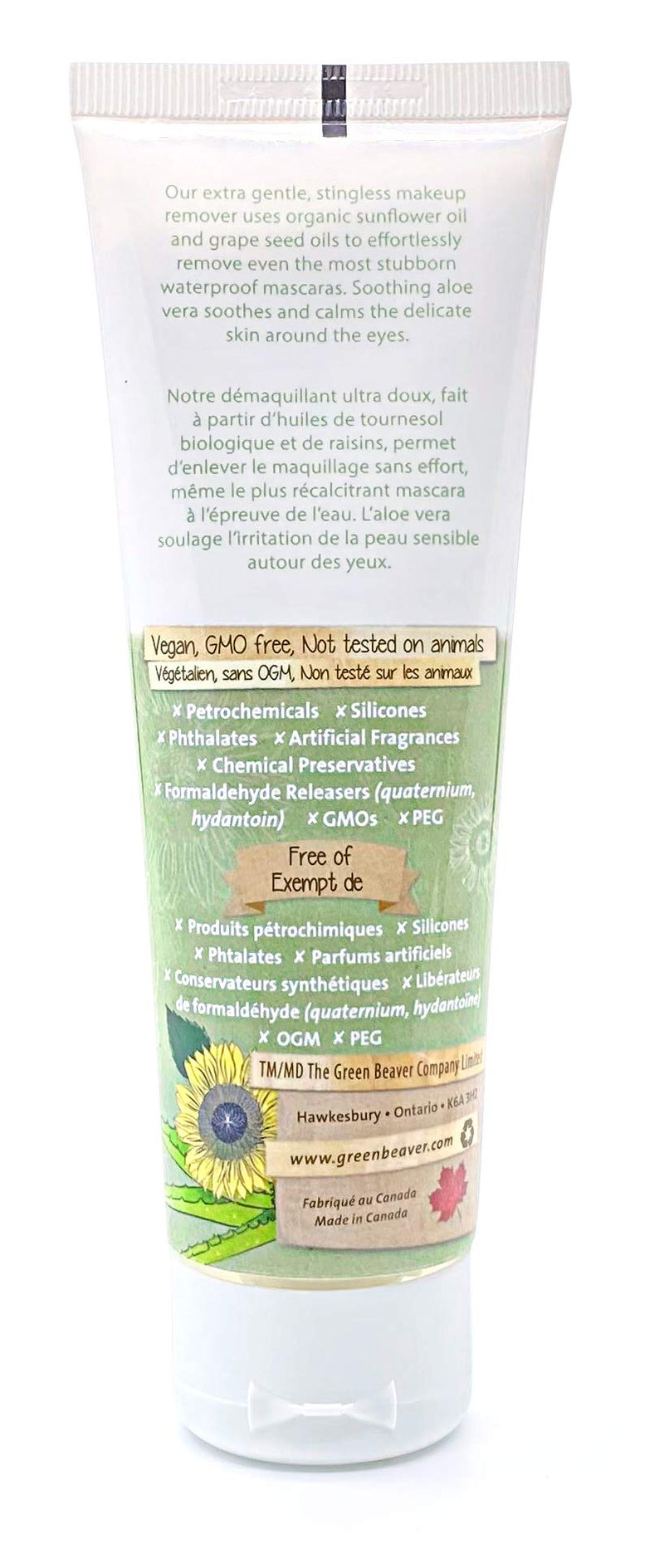 Green Beaver Sensitive Aloe skin care (Natural Makeup Remover) Natural Makeup Remover - BeesActive Australia