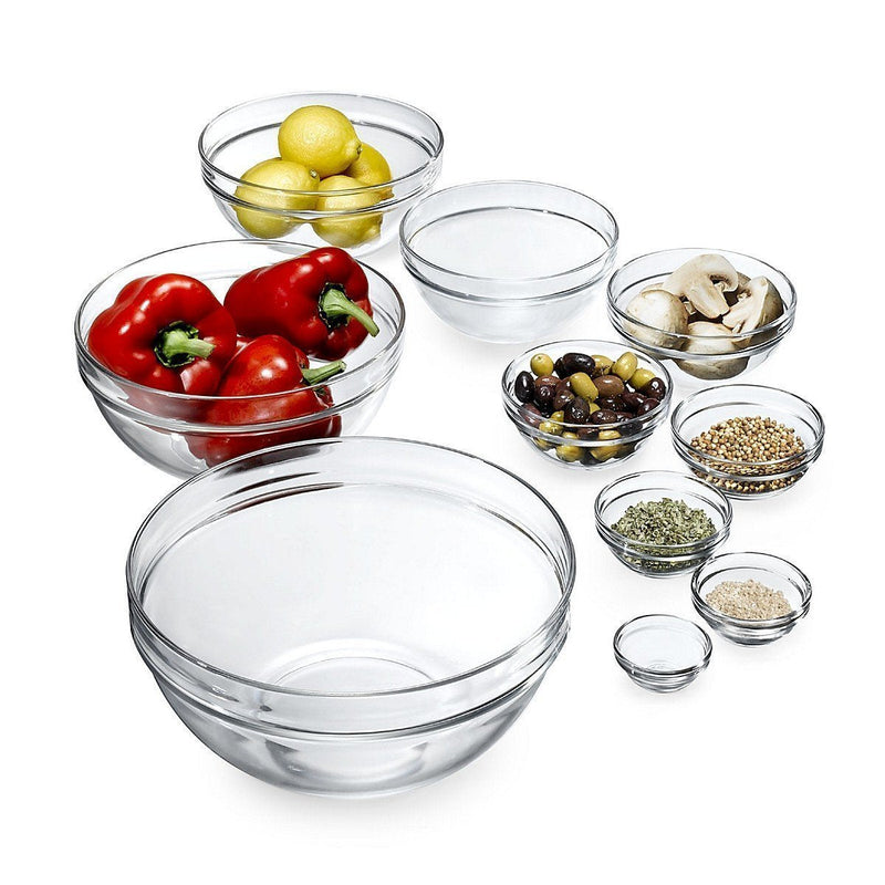 Duralex Made In France Lys Stackable Glass Bowl (Set of 4), 1 oz., 2.3 Inches, Clear 1.25 oz - BeesActive Australia