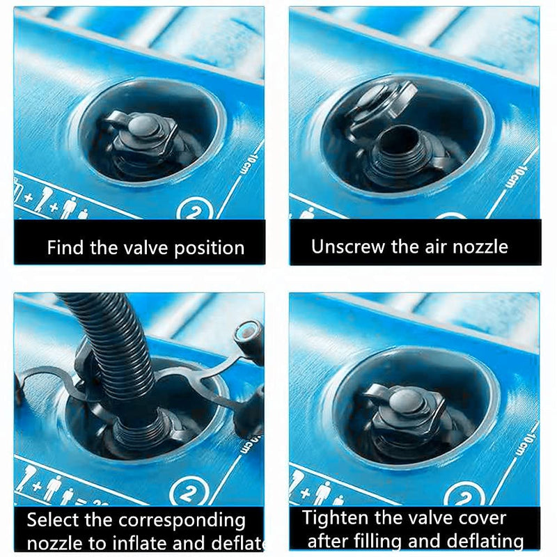Inflatable Boat Air Valve,2PCS Inflatable Boat Spiral Air Plugs One-Way Inflation Replacement Screw for Inflatable Boat - BeesActive Australia