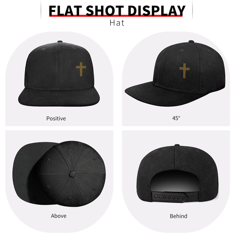 Skull Knife Mustache Unisex Flat Bill Baseball Caps Adjustable Sun Hats Black55 One Size - BeesActive Australia