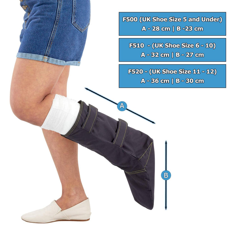 LimbO Outcast Weatherproof Outdoor Cast and Dressing Protector For Foot (F510 - UK Shoe Size 6 - 10) F510 - UK Shoe Size 6 - 10 - BeesActive Australia