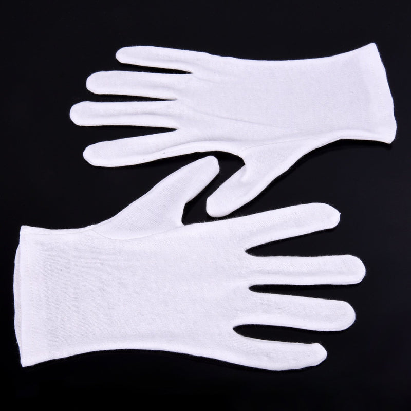 Mudder 6 Pairs Cosmetic Gloves Hand Spa Gloves for Moisturizing, White (L Size) L Size - BeesActive Australia