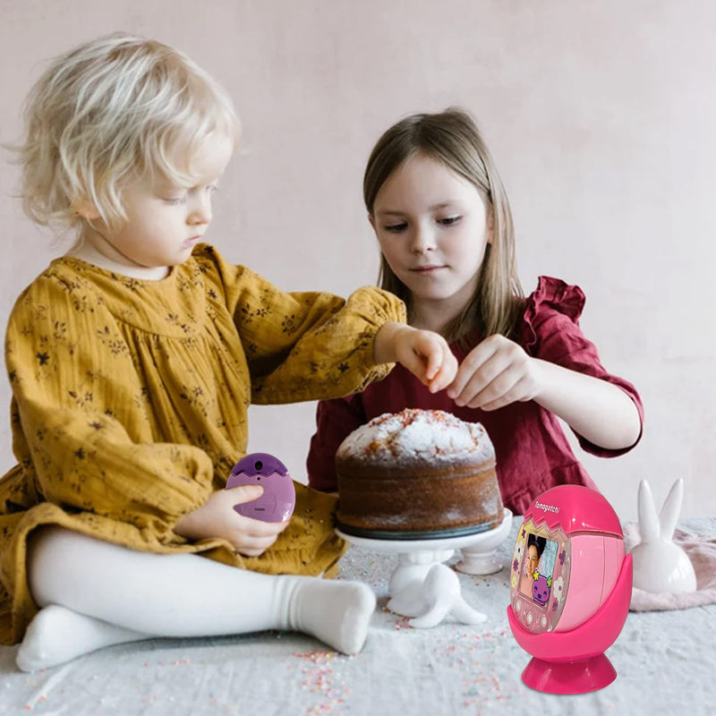 Leo Tube Desktop Dock Cradle Stand for Tamagotchi Pix Interactive Pet Machine with Camera, Holder Stand Compatible with New Tamagotchi Pix Electronic Pet Accessory (Only Holder Stand) (Pink-Pink) Pink-Pink - BeesActive Australia