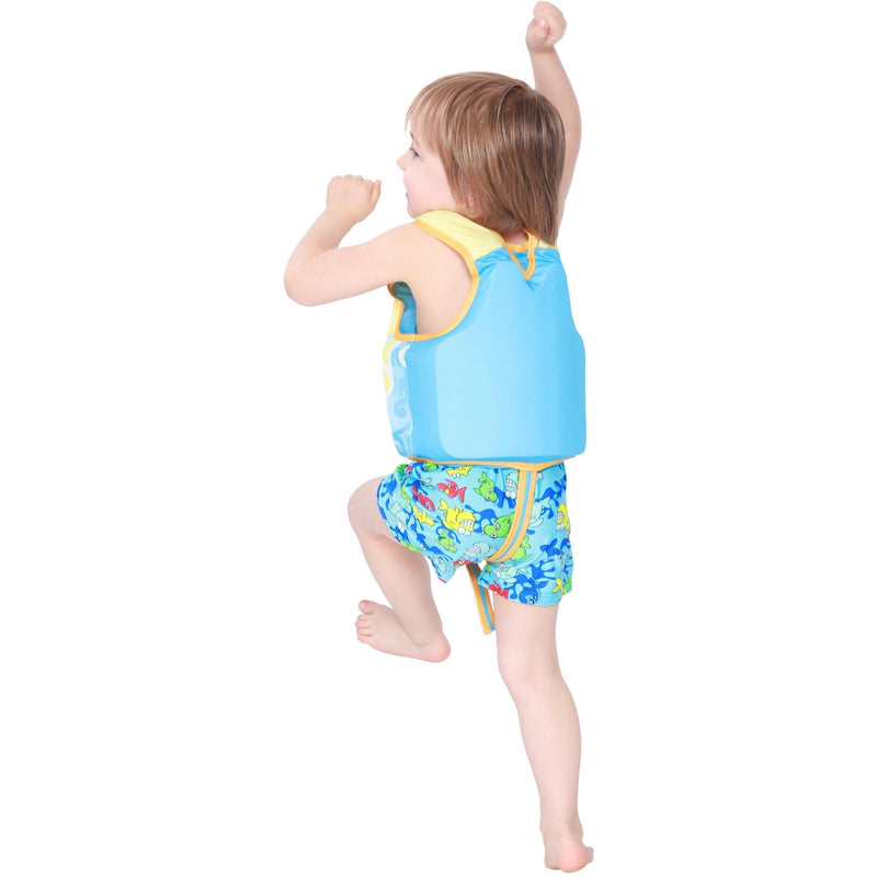 Megartico Kids Swim Vest Float Jacket Swimming Jacket Buoyant Aid Seahorse 5-7 - BeesActive Australia