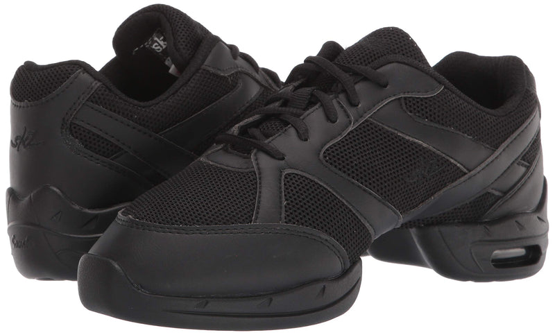 Skazz by Sansha Women's Dance Studio Exercise Sneakers Mesh Suede Air Cushion Caro P121m 10.5 Black - BeesActive Australia