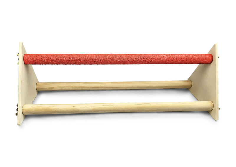 Ferstnor Premium Wooden Chicken Perch Set for Laying Hens Heavy Duty Roosting Bar for Coop Sanded Stand for Large Bird Durable Accessory Complete with Cleaning Brush and Sponge - BeesActive Australia
