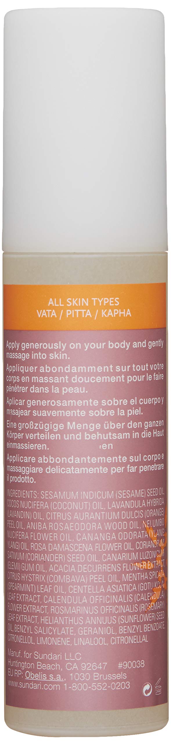 SUNDÃRI Gotu Kola and Lotus Body Oil - BeesActive Australia