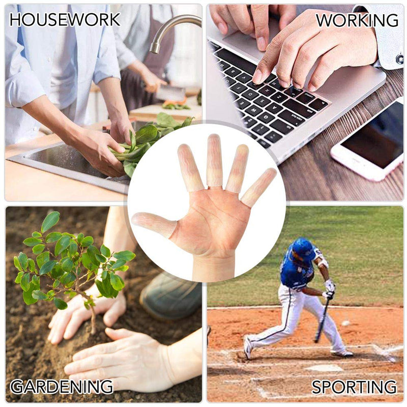 HioIoiH 10 Pack Silicone Finger Protectors,For Man,Gel Finger Cots & Protector,Relief from Pain of Finger Tips Cracked, Arthritis - BeesActive Australia