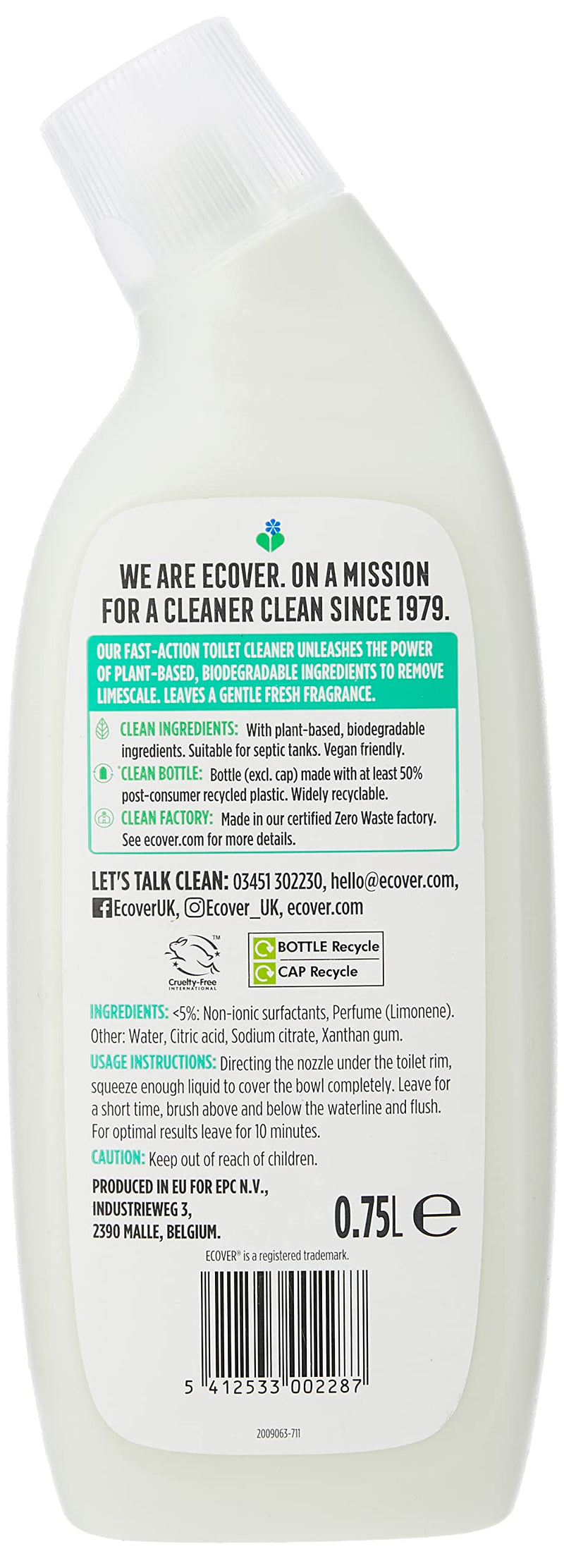 Ecover Pine & Mint Cleaner & Washing Up Liquid, Pomegranate & Fig, 450ml + Washing Up Liquid - BeesActive Australia