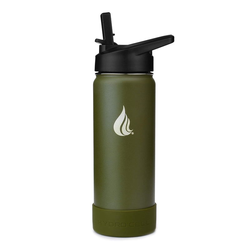 HYDRO CELL Protective Silicone Bottom Boot for 40oz, 32oz, 24oz, 18oz, 14oz Stainless Steel Insulated Water Bottles, Anti-Slip Sleeve Cover, Bottom Boot Army 18oz - BeesActive Australia