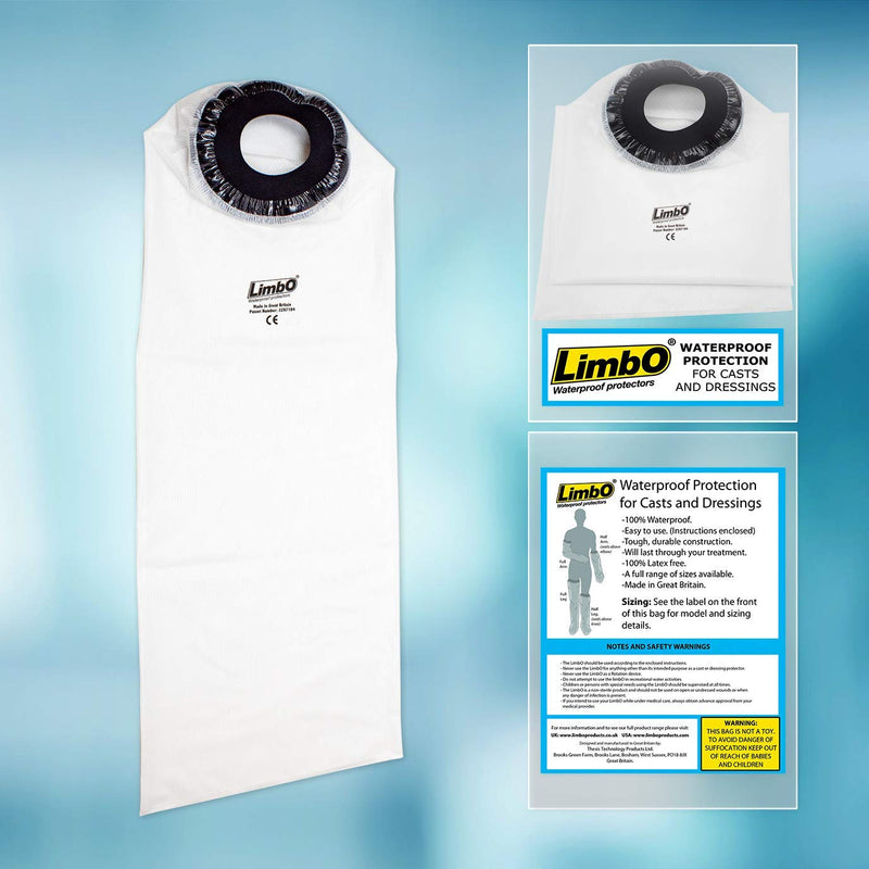 LimbO Waterproof Protectors Cast and Dressing Cover, Child Full Leg 11 to 13 Years old FL1113, 39 to 54 cm Upper Thigh Circumference - BeesActive Australia