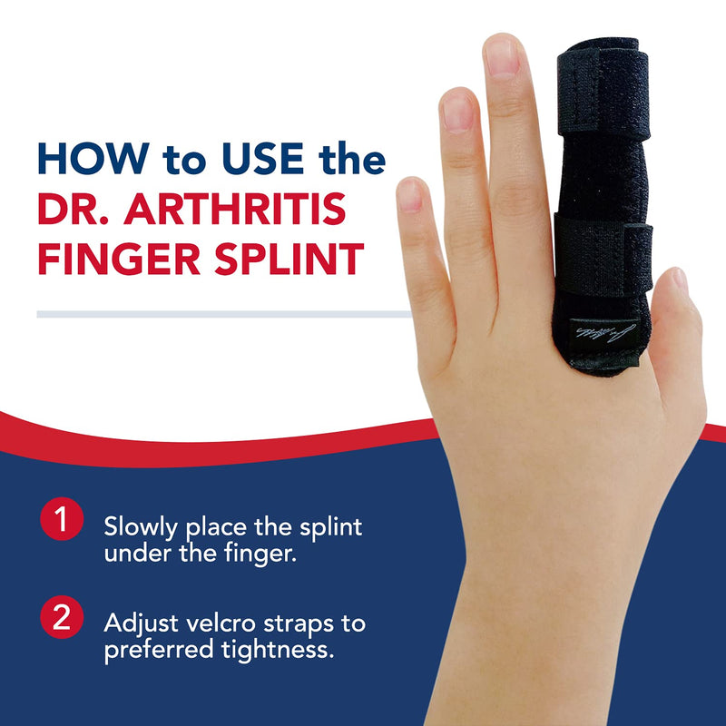 Doctor Developed Finger Splint and Handbook [1-Piece] - Braces, Splints & Supports Index, Middle, Ring & Pinky Finger - Padded Finger Splints for Straightening - Full Finger Guard (Pink, S/M, Single) Pink 1 - BeesActive Australia