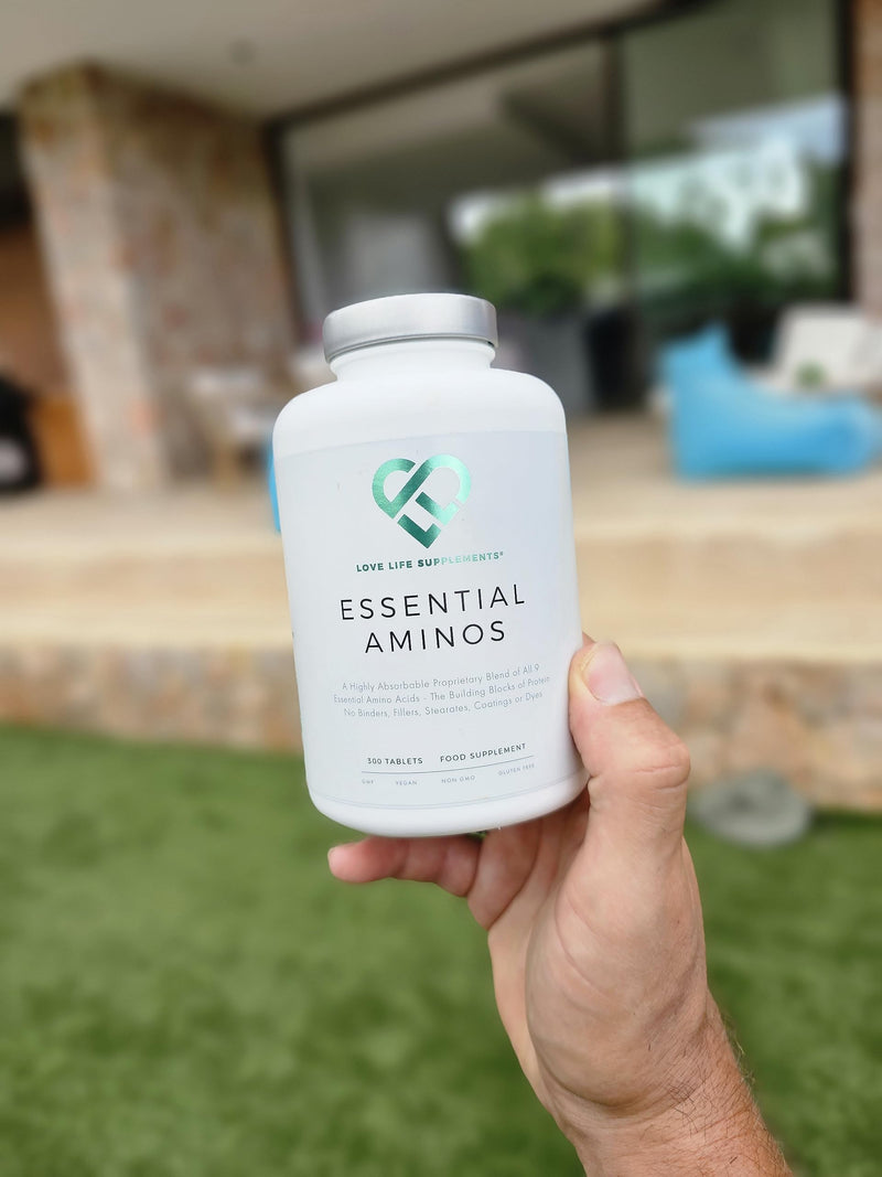 Essential Amino Acids by LLS - All 9 EAA Amino Acids with All 3 BCAA's Plus 6 More EAA's Necessary to Build and Repair Muscle | Perfect Pre Workout | 300 Tablets / 60 Servings | 5-10g per Serving | Made in UK Under GMP License | New Formula - Increased... - BeesActive Australia