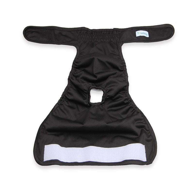 Teamoy Washable Female Dog Diapers, Reusable Doggie Diaper Wraps for Female Dogs, Super-Absorbent and Comfortable S (Pack of 4) Black+ Purple+ Green+ Rose Red (4pcs) - BeesActive Australia