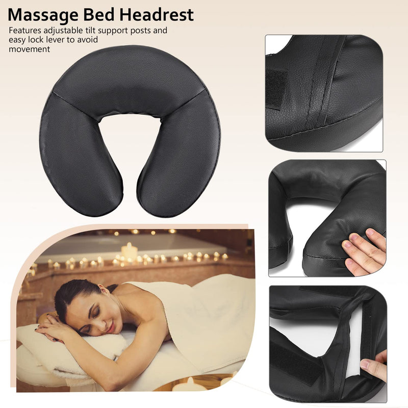 Noverlife Adjustable Massage Table Face Cradle, Massage Headrest Cradle with Face Cushion, Massage Headrest Platform with Pillow Adjustable Cradle Head Support Massage Equipment for Massage Tables - BeesActive Australia