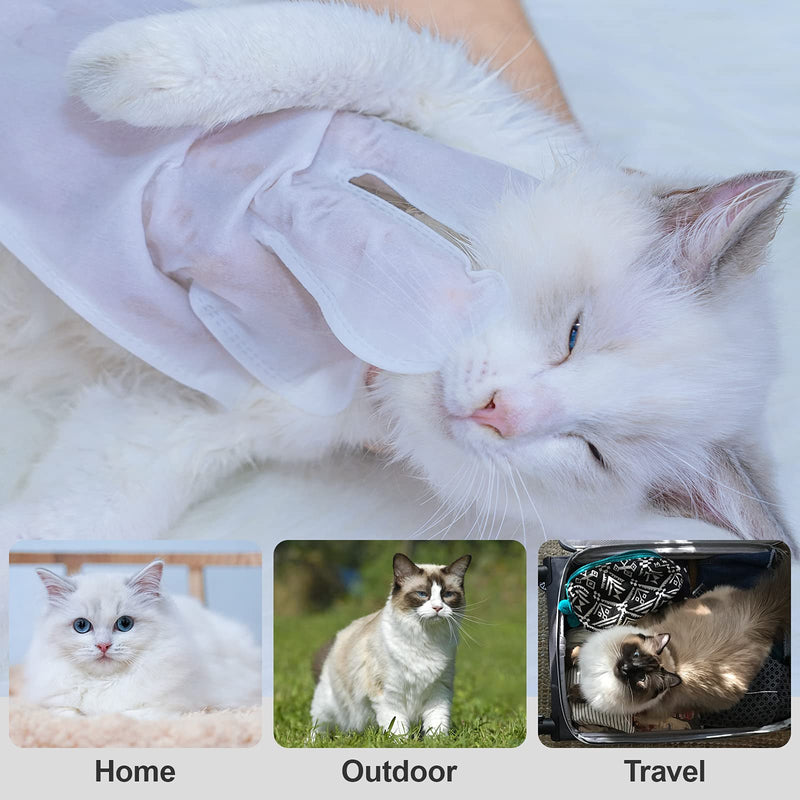 ZNOKA Pet Grooming Glove - Gentle Deshedding Brush Glove - Efficient Pet Hair Remover Mitt - Enhanced Five Finger Design - Perfect for Dog & Cat with Long & Short Fur 14pcs/2-Pack - BeesActive Australia
