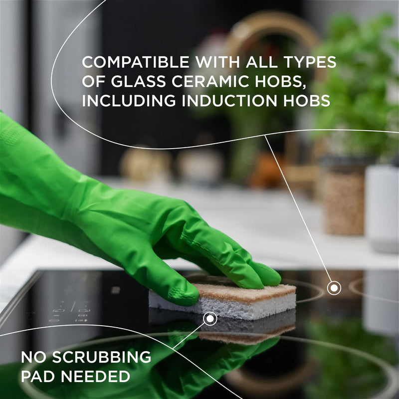 Nordicare Stove Top Cleaner Glass Ceramic - Induction Cooktop Cleaner Polish And Protector For Everyday Use - No Scrubbing Pad Needed - Leaves Protective Film - Made In Denmark (8.45oz) 8.45 - BeesActive Australia