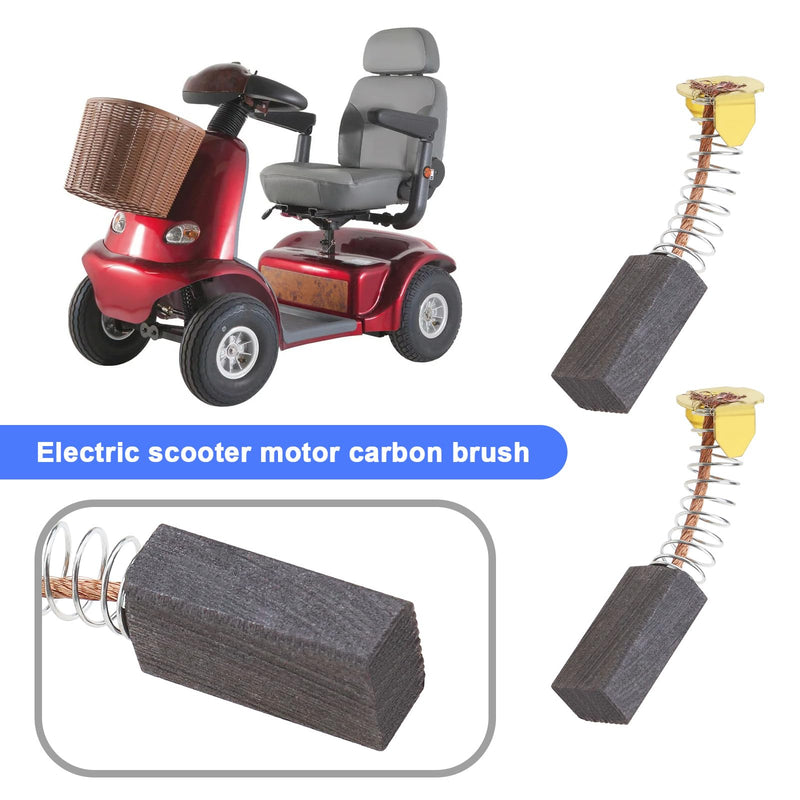2 Pairs Carbon Brushes Compatible with Drive Envoy 4 6 8 Mobility Scooter Replacement Motor Brushes 22x11x7mm/ 0.86x0.43x0.27inch - BeesActive Australia