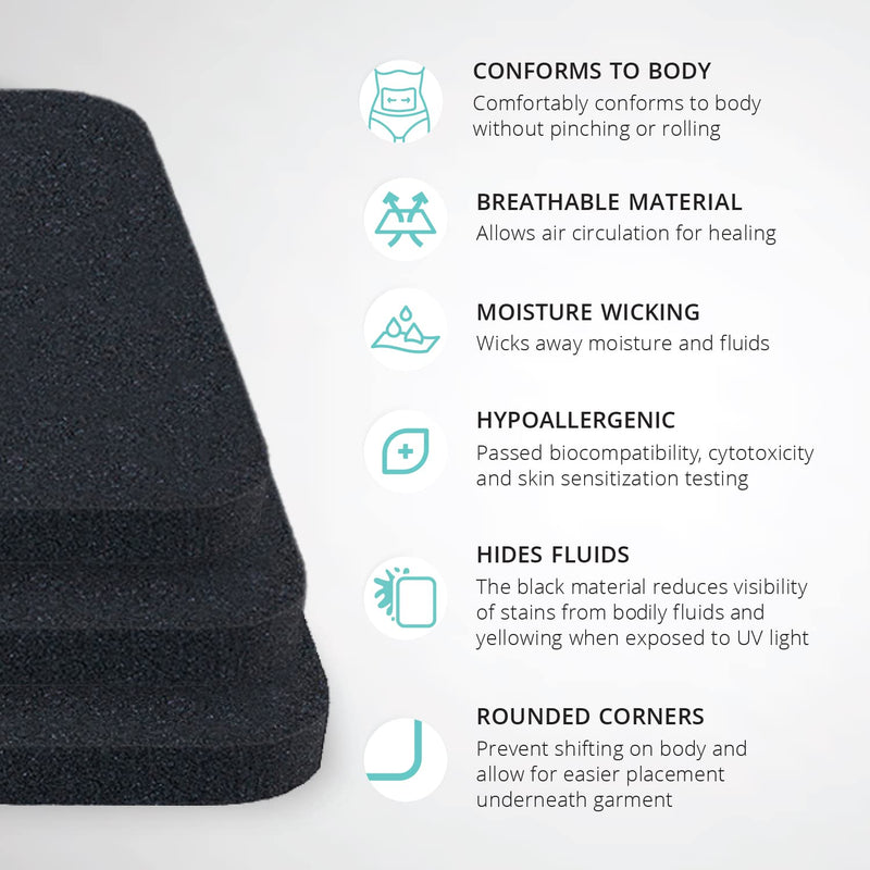 MARENA Breathable Lipo Foam, 1 Pack – Post Surgery Liposuction Foam Pad for Compression Garments - BeesActive Australia
