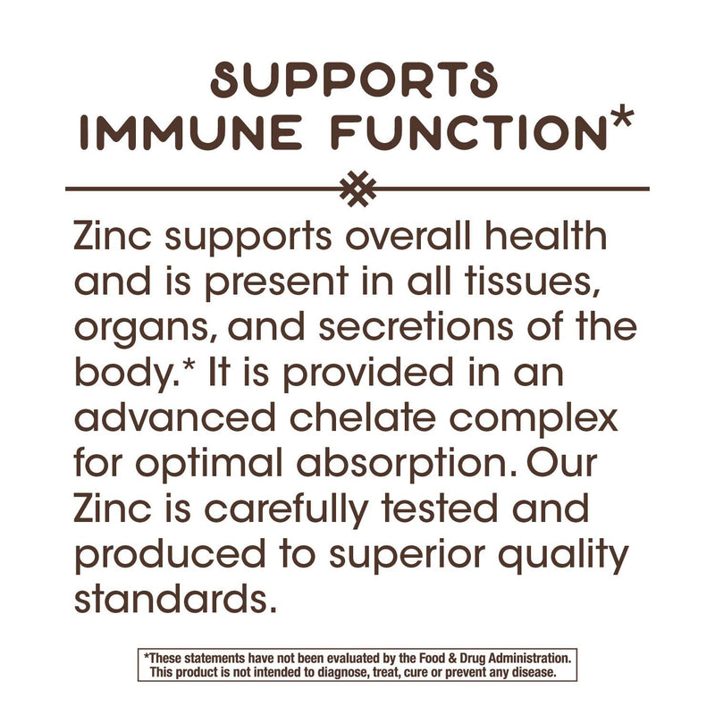 Nature's Way Zinc Chelate 30 Mg Potency Enhanced Absorption 100 Capsules, 100 Count - BeesActive Australia