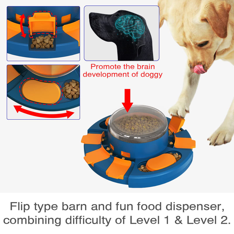 KADTC Pet Puzzle Toys IQ Toy Treat Balls for Dog/Cat/Puppy/Kitten Large/Medium/Small Chewers Gift Ball LEVEL 2 IN 1 Puzzle Toy 2in1 C - BeesActive Australia