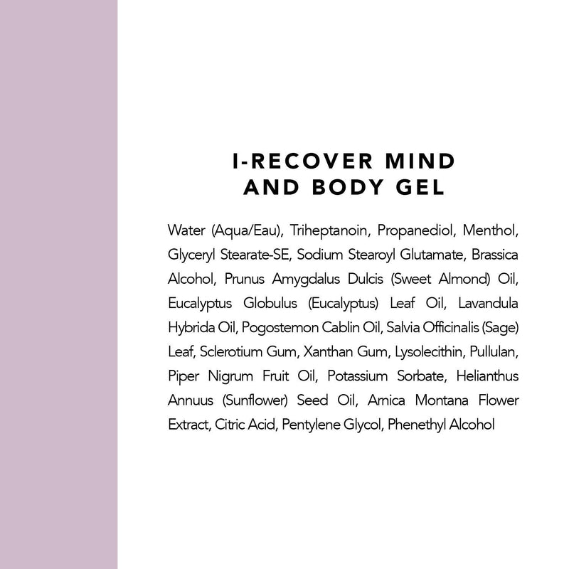 Indie Lee I-Recover Mind & Body Gel - Fitness Recovery Cream with Relaxing Essential Oils + Arnica to Help Soothe + Destress Sore Muscles, Joints + Stiffness - Cooling Relief Lotion (2.4oz / 75ml) - BeesActive Australia