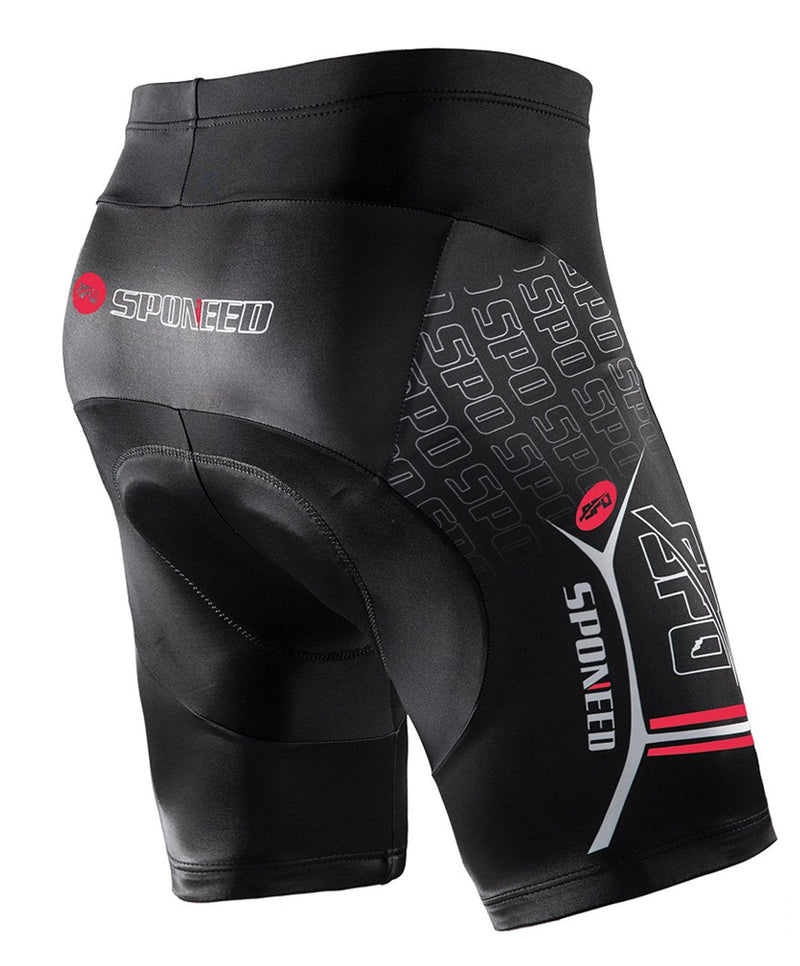 sponeed Men Bike Shorts Road Cycling Bottoms Red Multi Medium - BeesActive Australia