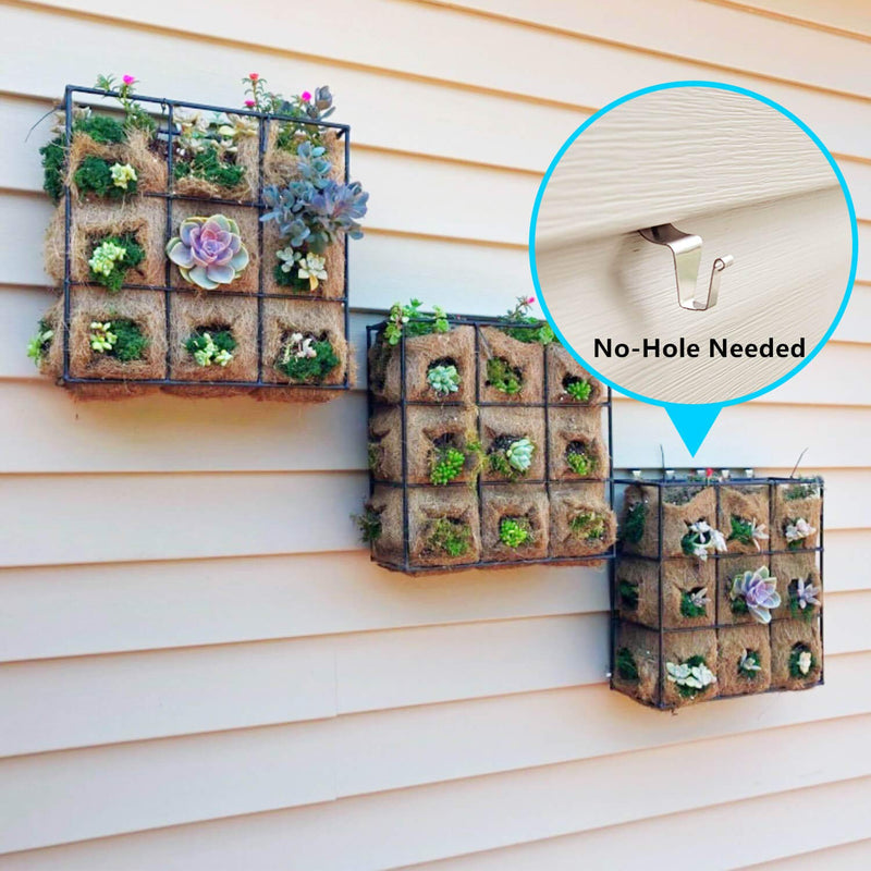 Vinyl Siding Hooks Hanger (12 Pack), Heavy Duty Stainless Steel No-Hole Needed Siding Clips for Hanging 12 - BeesActive Australia