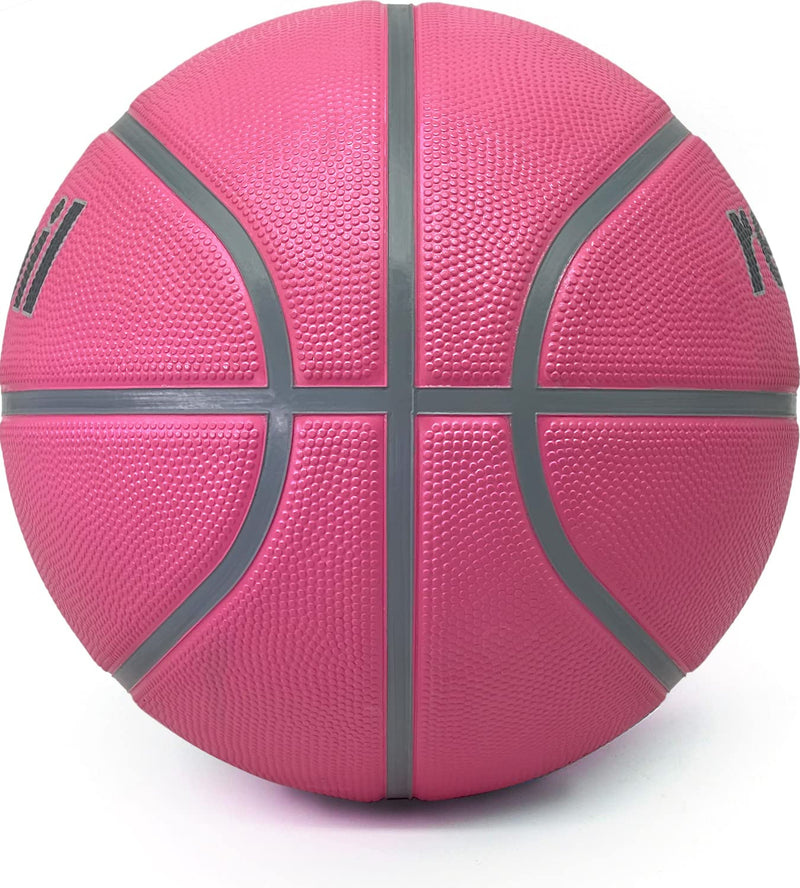 Reboil Super Grip Basketball (Size 3 Toddlers, Size 4 Kids, Size 5 Youth, Size 6 WNBA, Size 7 Adult & Pro)– Indoor & Outdoor (Size 22,25.5,27.5,28.5,29.5) 5 Kids & Youth-27.5" Pink - BeesActive Australia