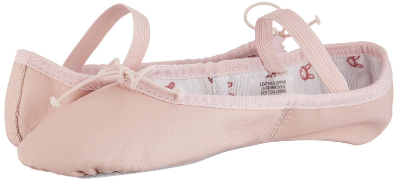 [AUSTRALIA] - Bloch Dance Girl's Bunnyhop Full Sole Leather Ballet Slipper/Shoe, Pink, Wide Big Kid 