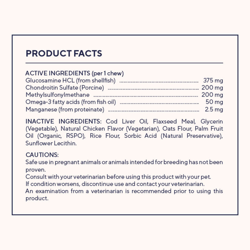 Pawfy Hip & Joint Soft Chews | Total Joint Care | Anti-Inflammatory | Arthritis Relief | Strength & Flexibility | Natural Recovery | with Glucosamine + Chondroitin - BeesActive Australia