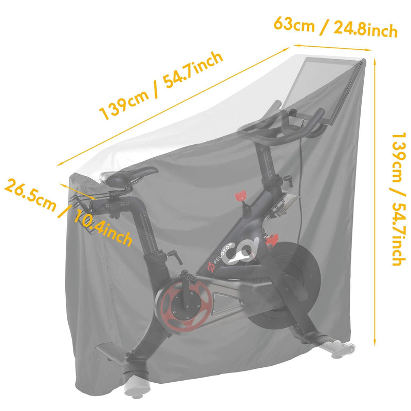CyclingDeal Waterproof Bike Bicycle Cover for Peloton Bike | Peloton Bike+ | Nordictrack S22i Exercise Bike Indoor Outdoor Storage Dust Protection with Securing Straps - BeesActive Australia