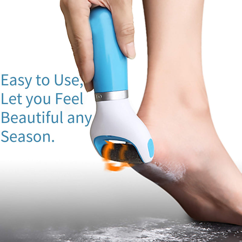 Callus Remover,Electric Rechargeable Pedicure Tools for Woman Men by BESUNTEK,Best Foot File, Professional Spa Electronic Micro Pedi Feet Care Perfect for Hard Cracked Skin Blue - BeesActive Australia