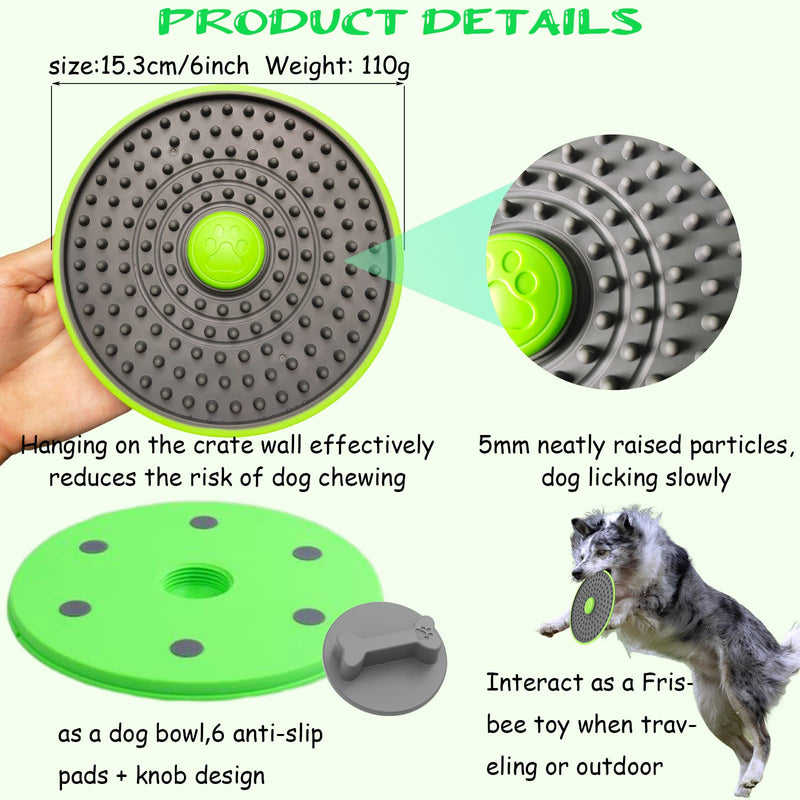Dog Crate Toy Training Tool for Reduce Anxiety,Dog Treat Dispenser for Pet Behavior Training Aid,Secures to Crate Peanut Butter Toy,Puppy Crate Treat Holder Dog Kennel Therapy Training Slow Feeder Toy Z_Lick Mat - BeesActive Australia